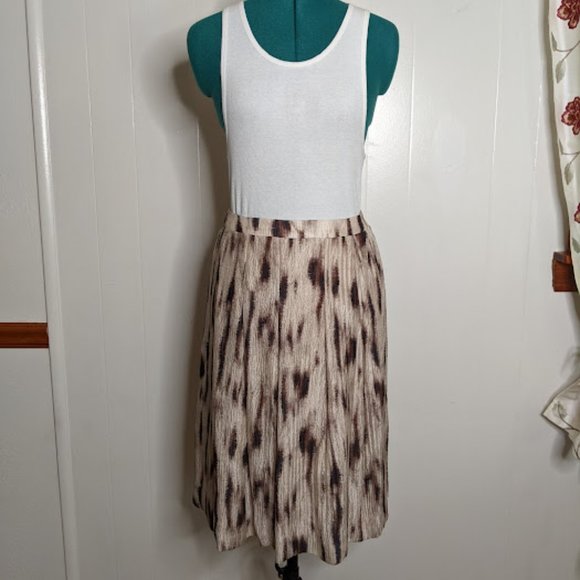 Peggy Jennings Silk Pleated Crinkle Skirt. Size S. - Picture 1 of 12